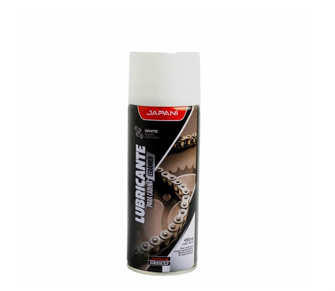 Lubricante de Cadena Nano Cerámico Blanco 450 ML Japani Racer
