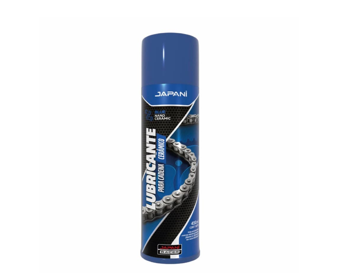 Lubricante de Cadena Nano Cerámico Azul 450 ML Japani Racer